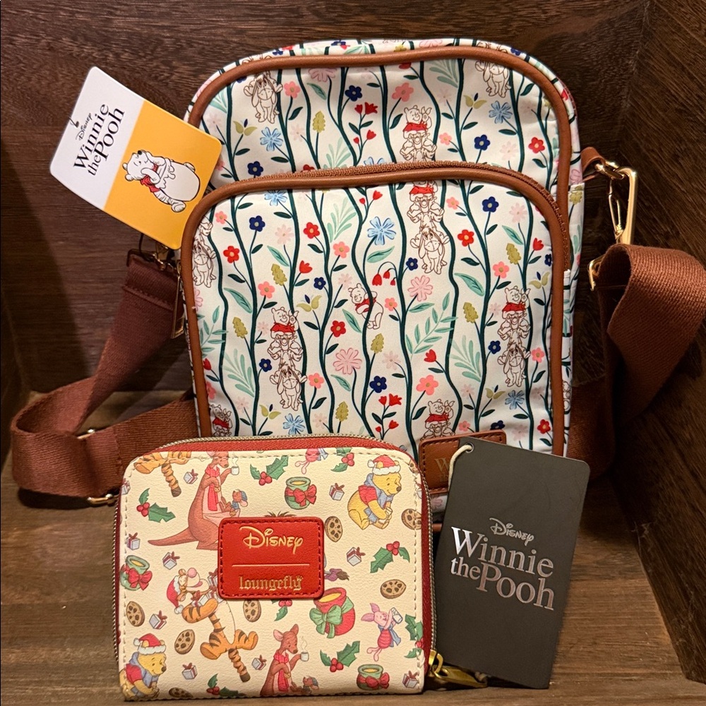 Winnie the Pooh - Lounge fly wallet and Disney Floral Crossbody